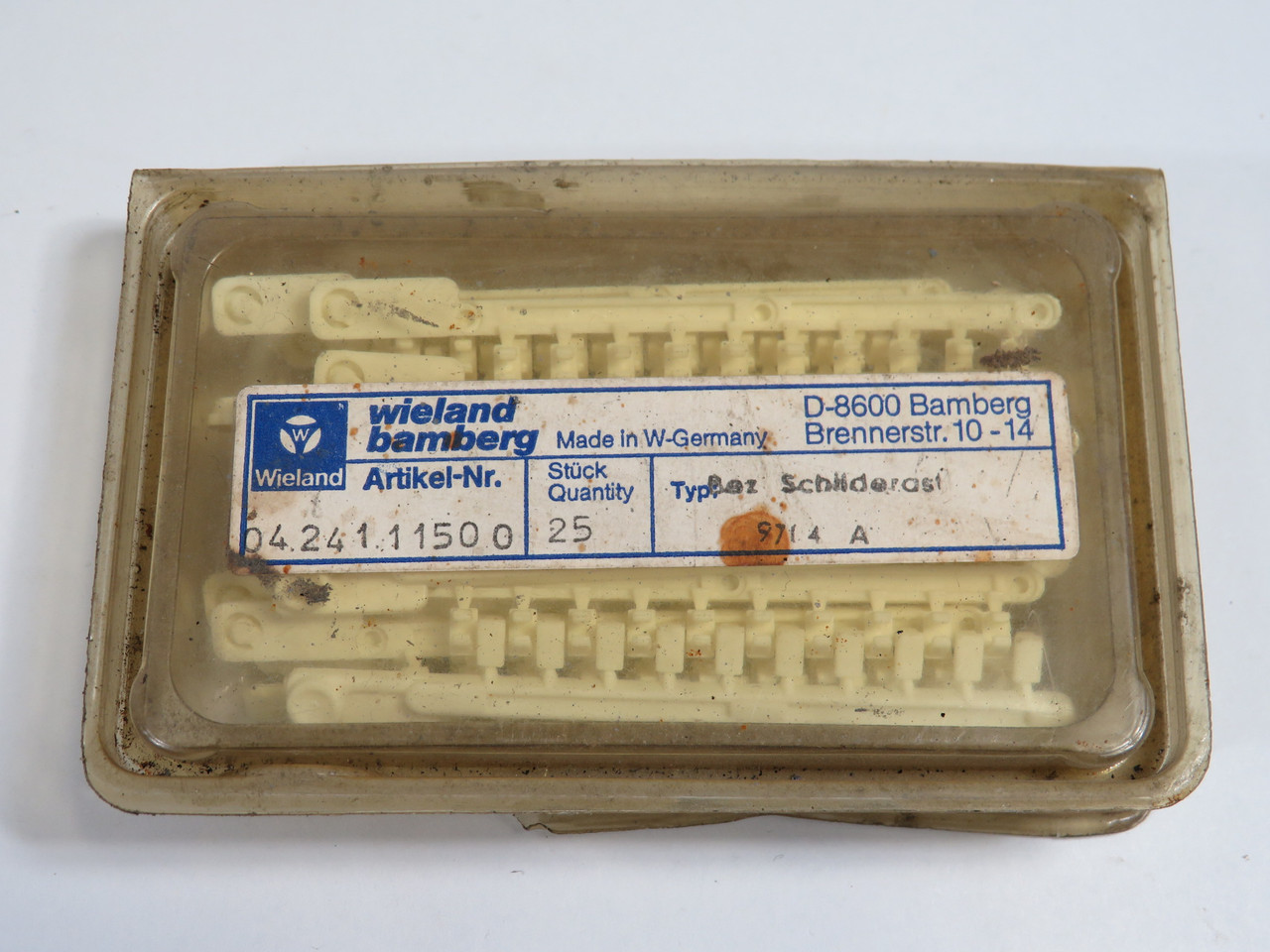 Wieland 04.241.1150.0 Tear-Off Marking Strip for Terminal Blocks 25-Pack ! NEW !