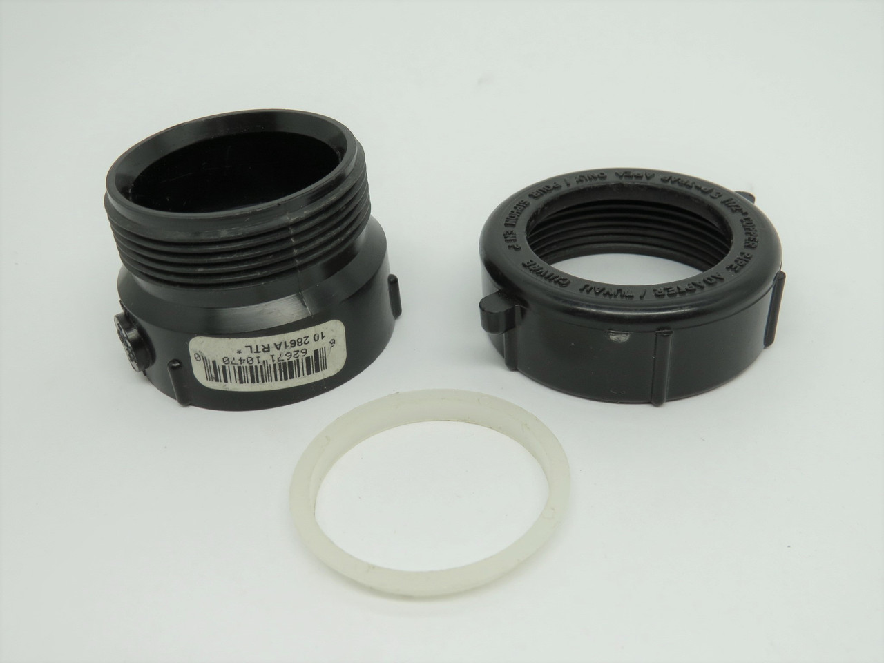 Canplas 102861A ABS Pipe Adapter w/ Washer & Nut 1-1/2" Hub ! NOP !