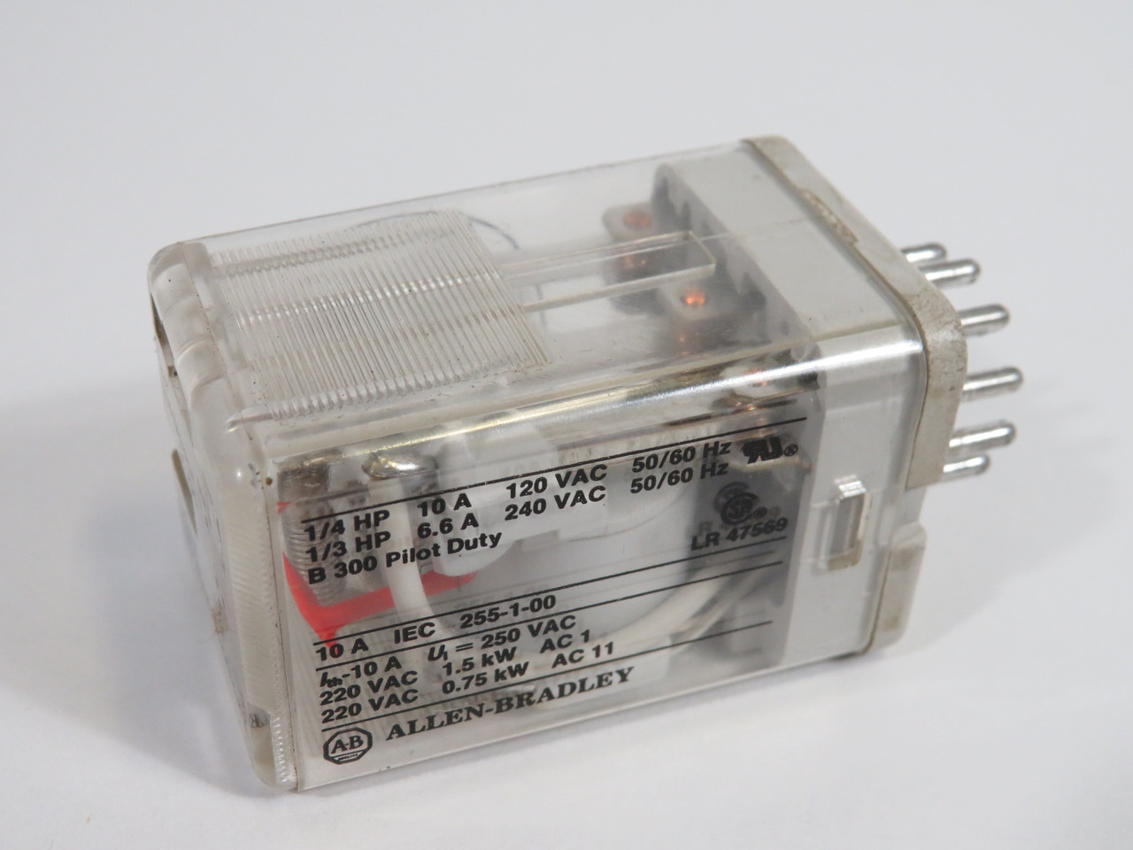 Allen-Bradley 700-HA33Z24 Plug-In Relay 24VDC 10A 11-Pin 1/4HP@10A 120V USED