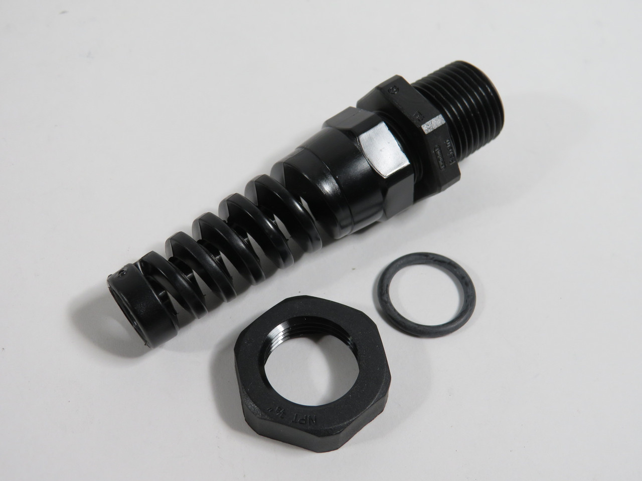 Sealcon CF09NA-BK-N-O Strain Relief Fitting 3/8"NPT 0.16-0.13" *Open* Lot/3 NWB