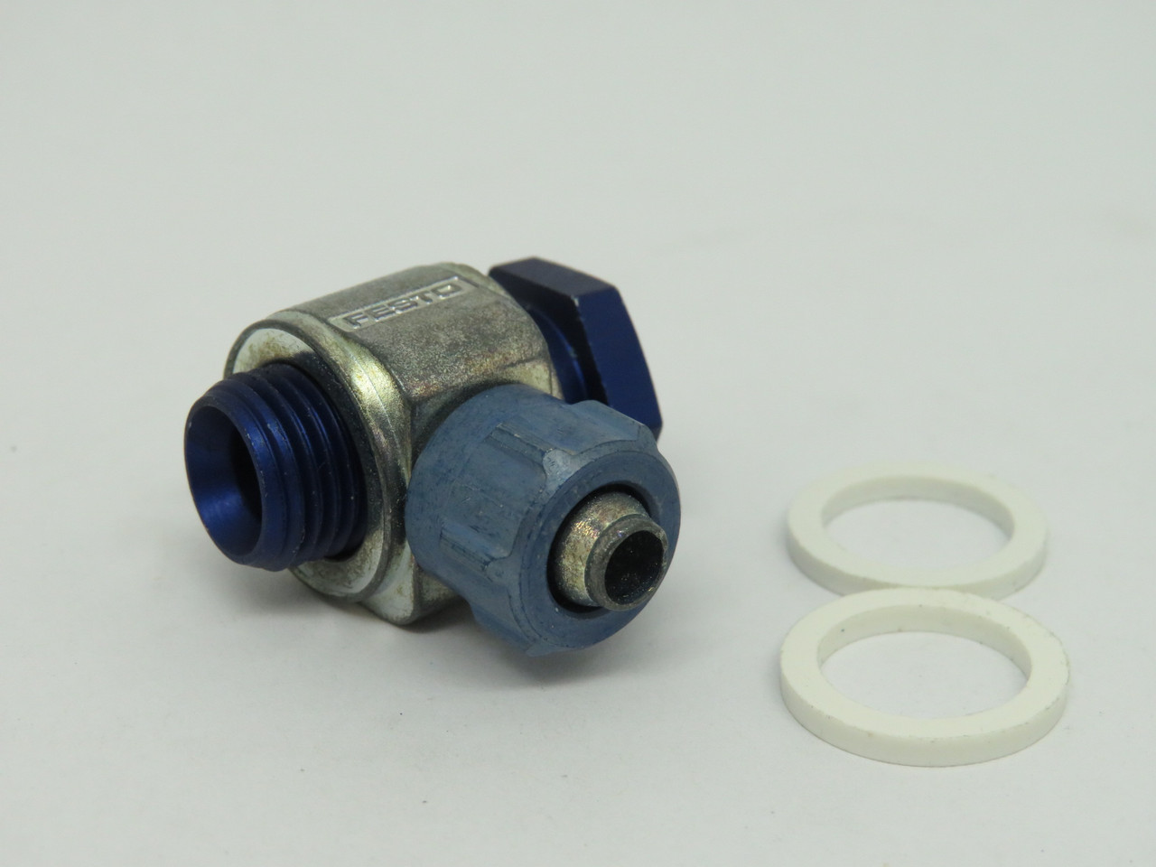 Festo 4472 LCK-1/4-PK-6 Elbow Quick Connector G1/4" Thread x 8/6mm USED