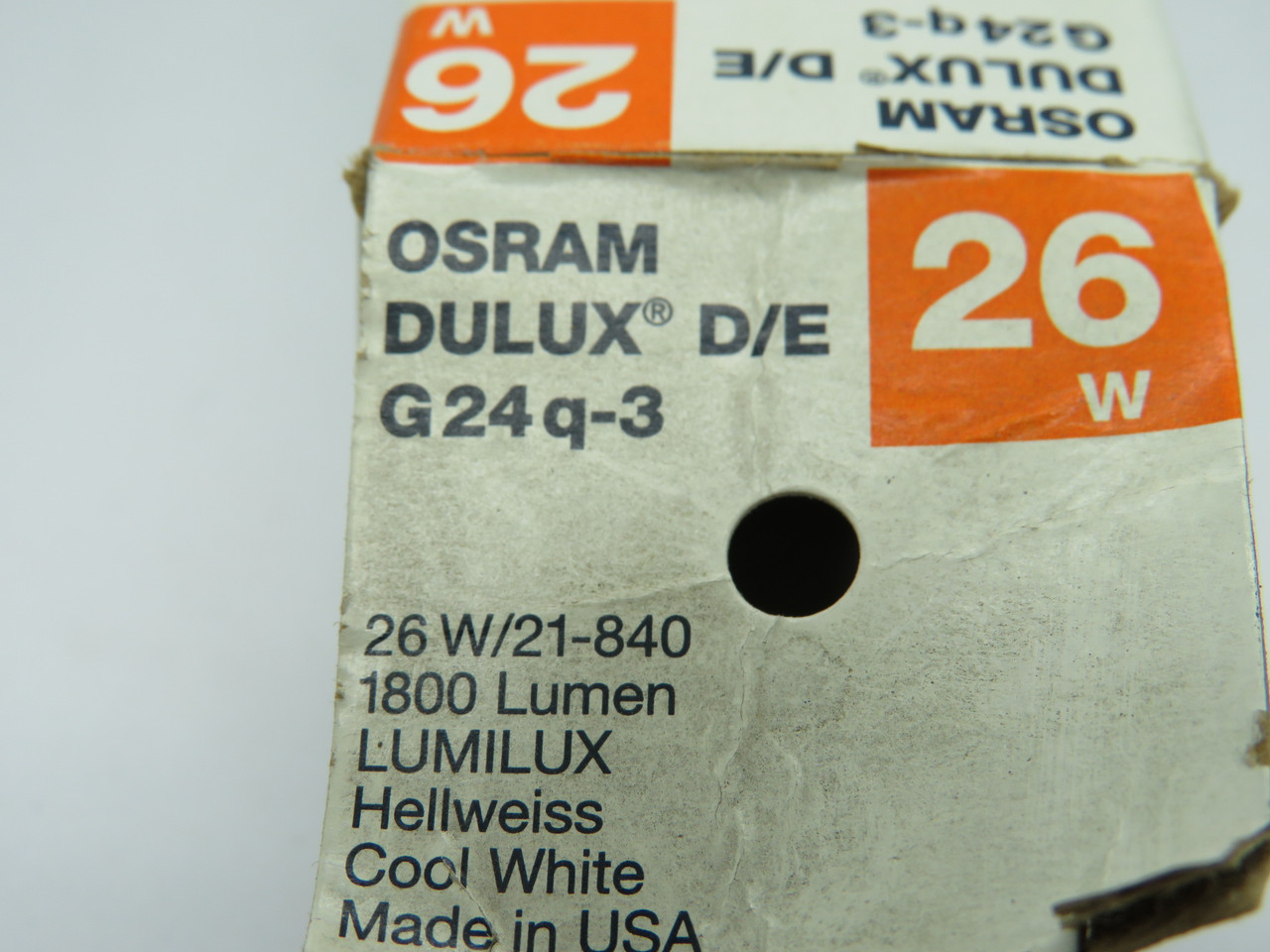 Osram D/E-26W/21-840 Dulux Compact Fluorescent Lamp 26W 4000K BOX DMG NEW
