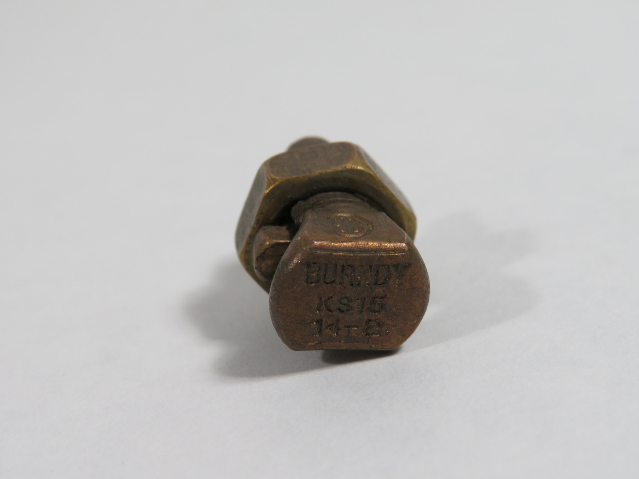 Burndy KS15 Copper Split Bolt Connector 14-8AWG USED