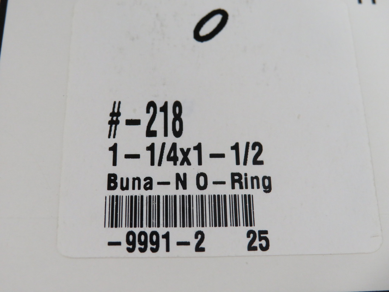 Daemar 218 Nitrile O-Ring 1-1/4" ID 1-1/2" OD 1/8" W Lot of 18 NOP