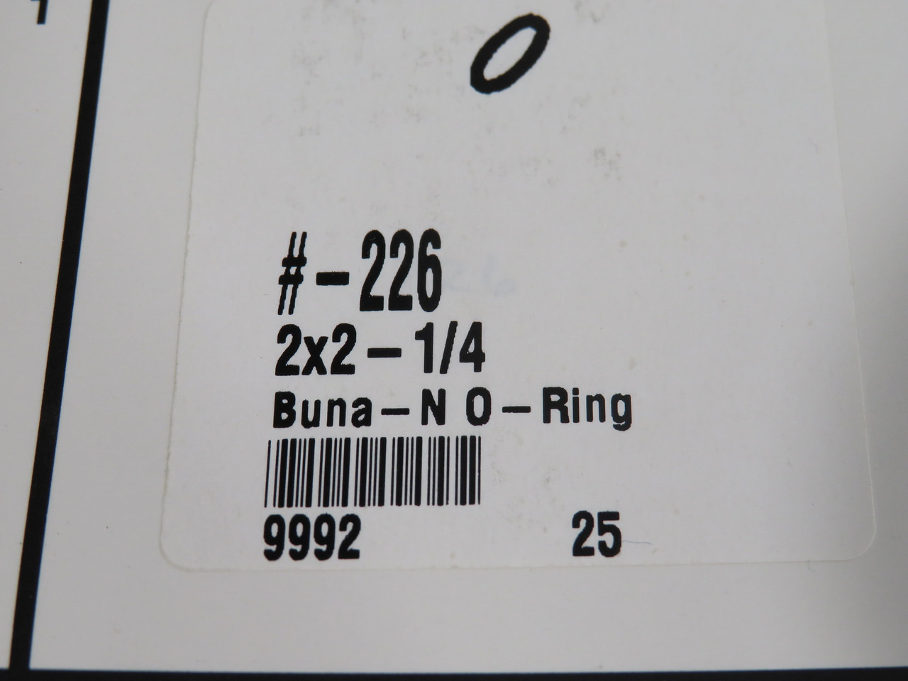 Daemar 226 Nitrile O-Ring 2" ID 2-1/4" OD 1/8" W Lot of 7 NOP