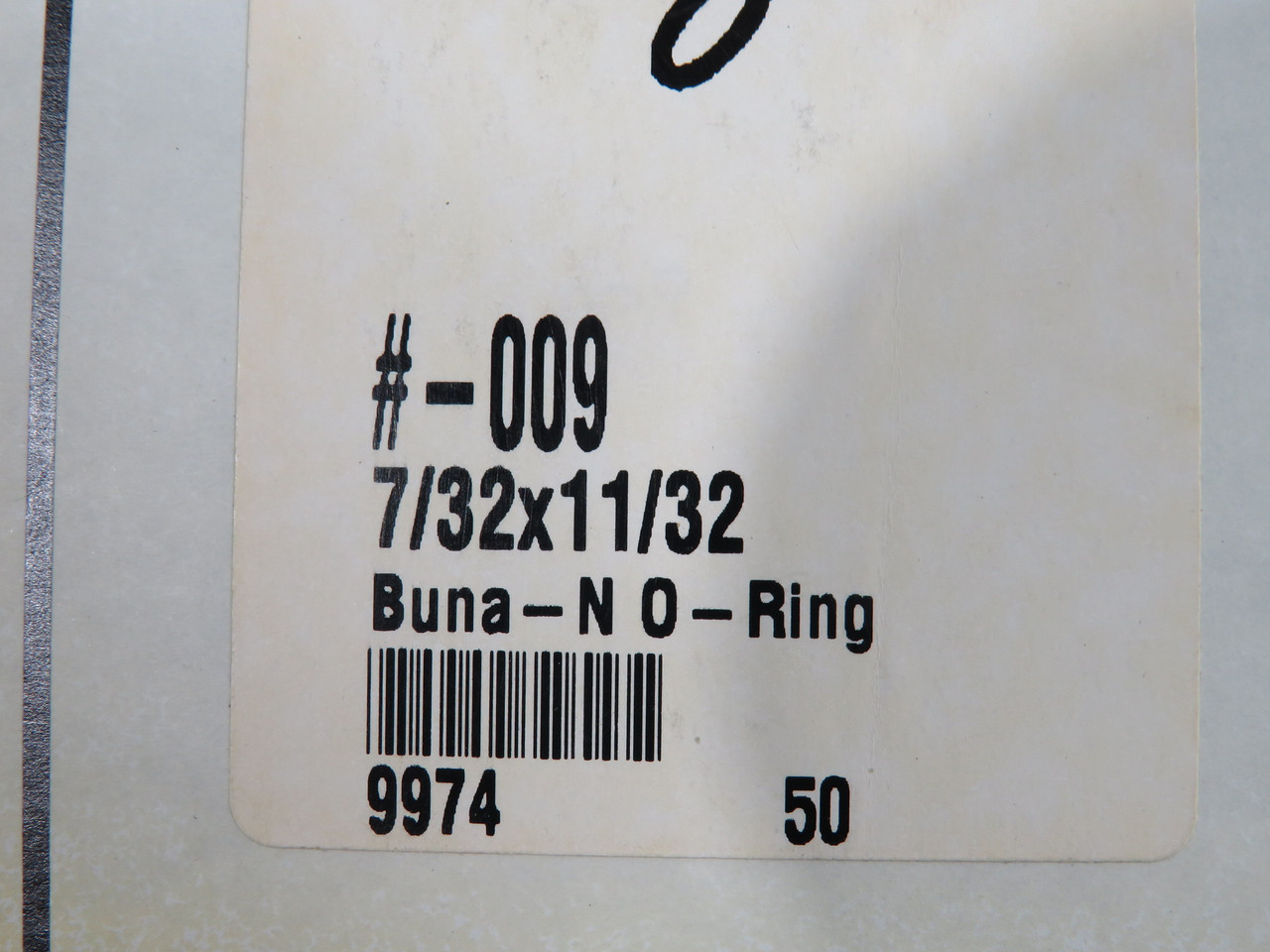 Daemar 009 Nitrile O-Ring 7/32" ID 11/32" OD 1/16" W Lot of 80 NOP