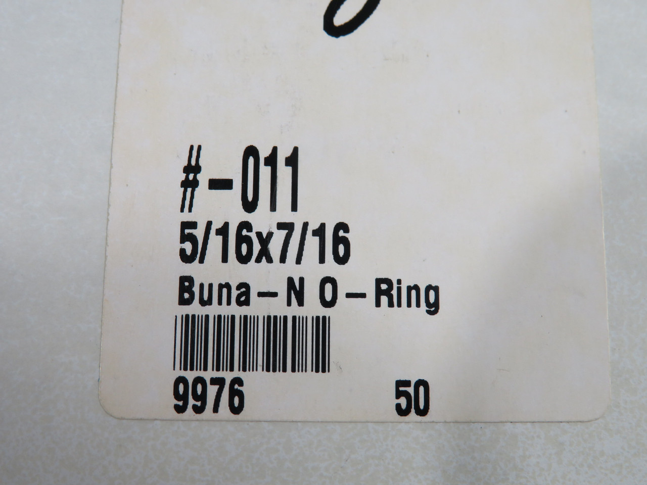 Daemar 011 Nitrile O-Ring 5/16" ID 7/16" OD 1/16" W Lot of 29 NOP