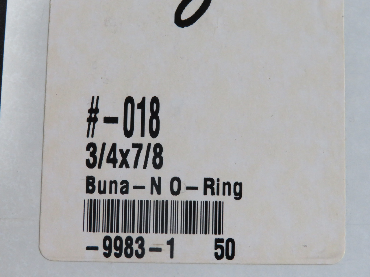 Daemar 018 Nitrile O-Ring 3/4" ID 7/8" OD 1/16" W Lot of 38 NOP