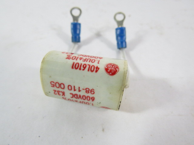General Electric 40L6101 Film Capacitor 600VAC 1A 1.0UF+10% USED