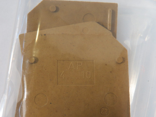 Weidmuller AP 4.....10 Terminal Block End Lot of 10 USED