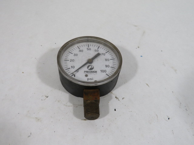 Precision 049660A 0-100psi Pressure Gauge USED