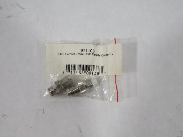 FME 971103 Mini UHF Female Connector Cell Phone Adapter 2-Pack ! NWB !
