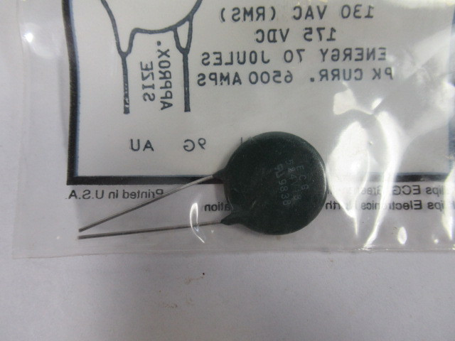 ECG Component ECG524V13 Metal Oxide Varistor 130VAC 175VDC ! NEW !