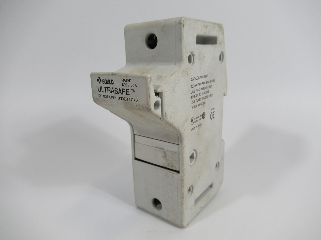 Gould US6J1 Fuse Holder Class J 60A 600V 1P No Indicator USED
