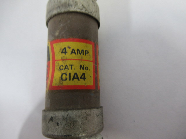 English Electric CIA-4 Bolt On Fuse Open Hole 4Amp 600V USED