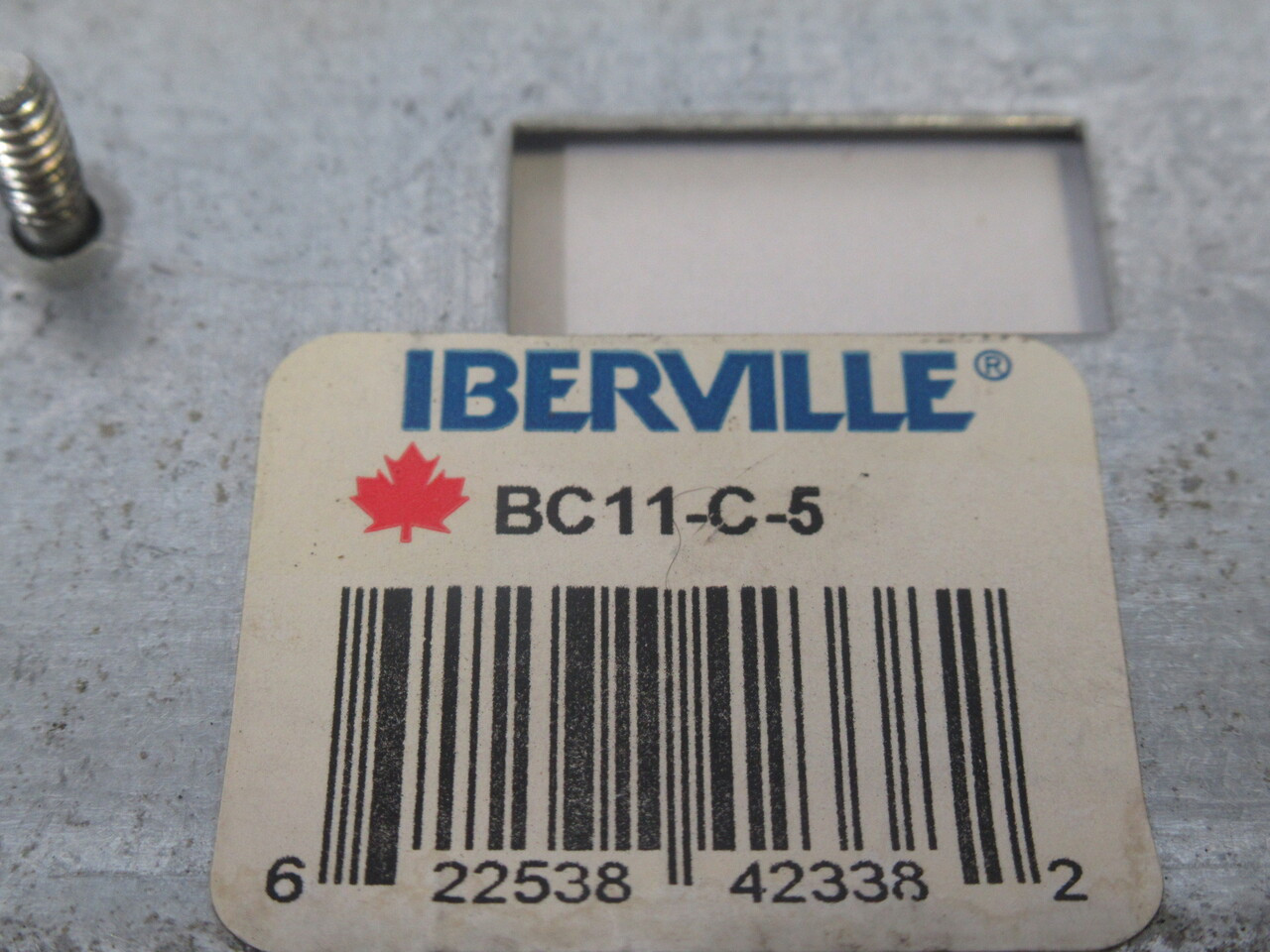 Iberville BC11-C-5 Utility Box Cover for Toggle Switch USED