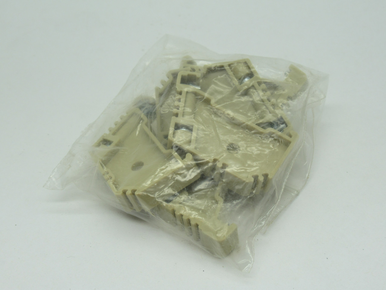Klemsan KD-3 Terminal Block End Bracket 8mm BEIGE Lot of 5 ! NWB !