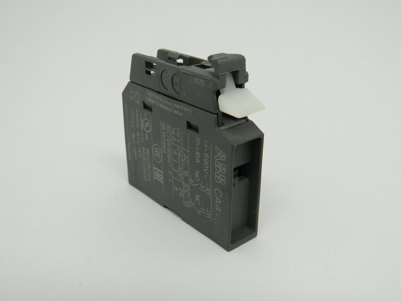 ABB CA4-10 Auxiliary Contact Block 1NO 690V USED