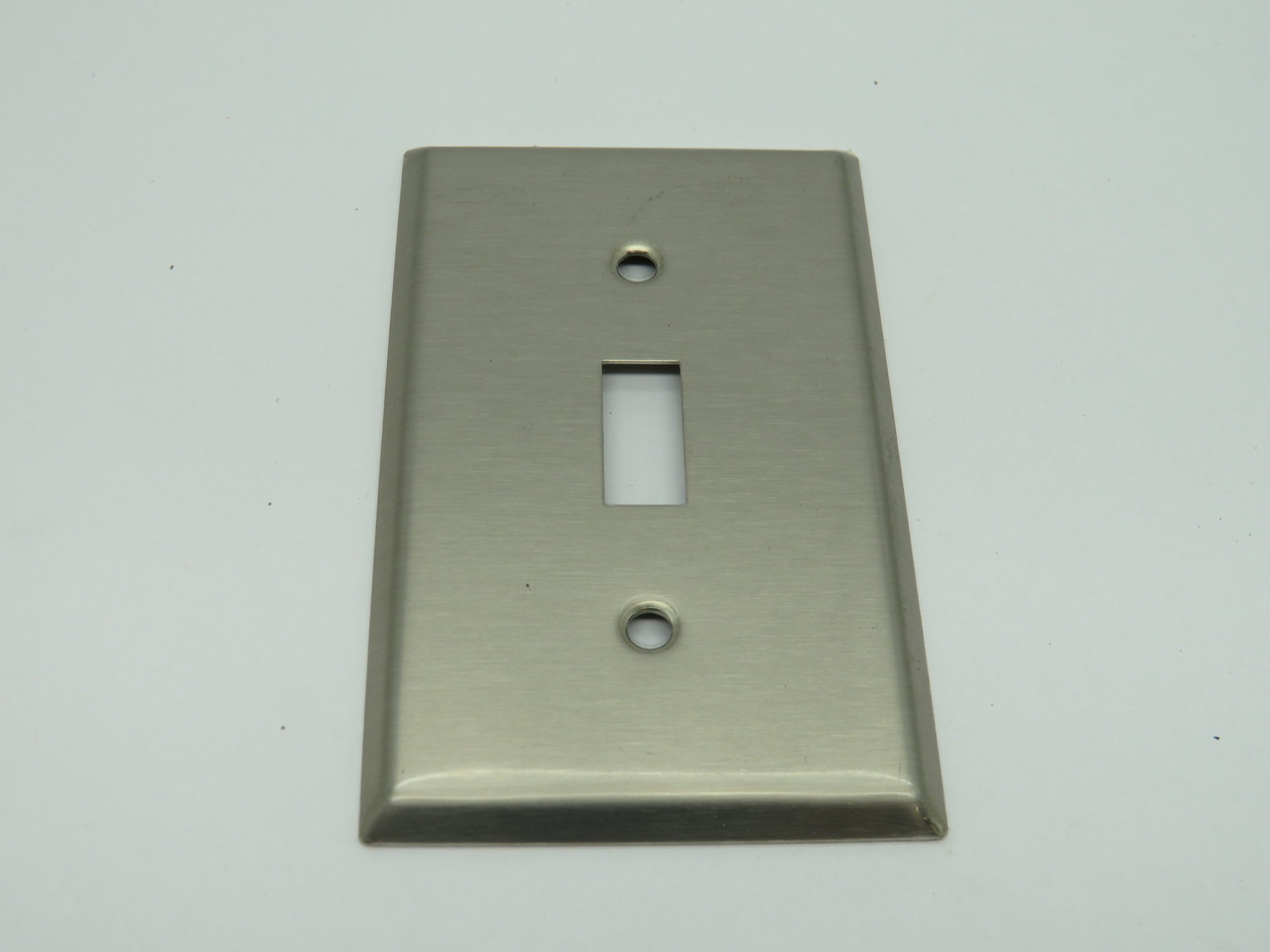 Cooper 93071 1-Gang Toggle Wallplate Stainless Steel ! NWB !
