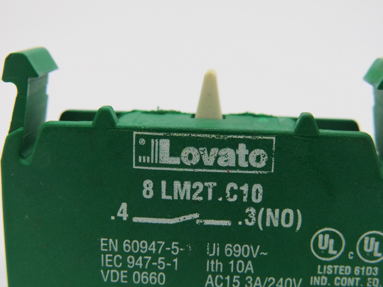 Lovato 8LM2T.C10 Contact Block 1NO 240/690V USED