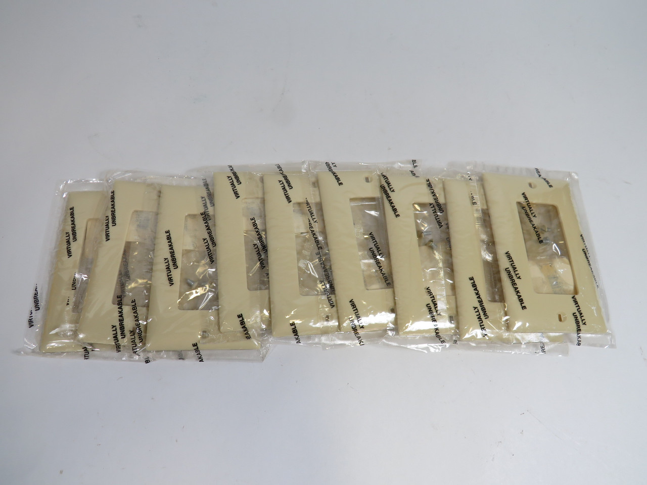 Hubbell HPS1I Wall Plate For GFI Or Decora 1Gang Ivory *Lot Of 9* NEW