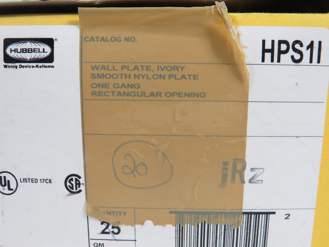 Hubbell HPS1I Wall Plate For GFI Or Decora 1Gang Ivory *Lot Of 9* NEW