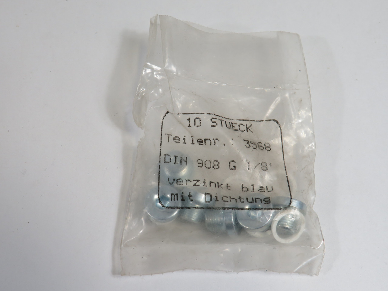 Festo 3568 B-1/8 Blanking Plug G1/8" Thread 6-Pack  NWB