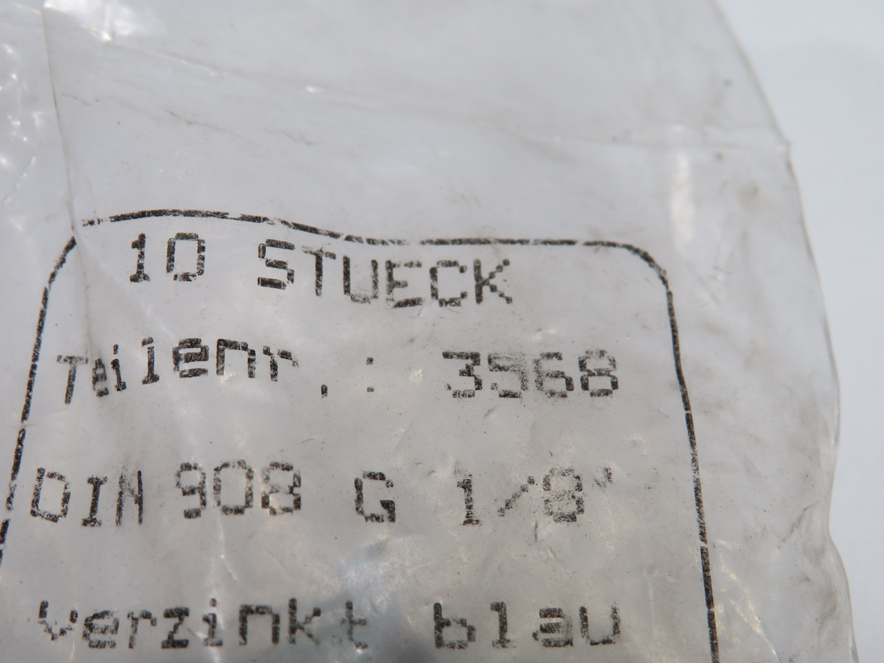 Festo 3568 B-1/8 Blanking Plug G1/8" Thread 6-Pack  NWB