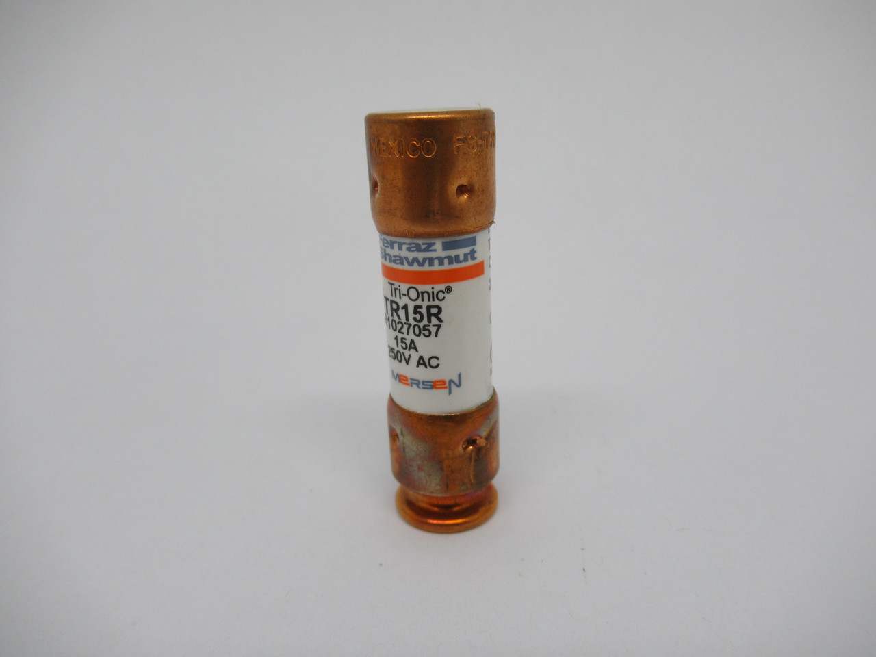 Ferraz Shawmut Mersen TR15R Dual Element Time Delay Class RK5 15A 250V Fuse USED