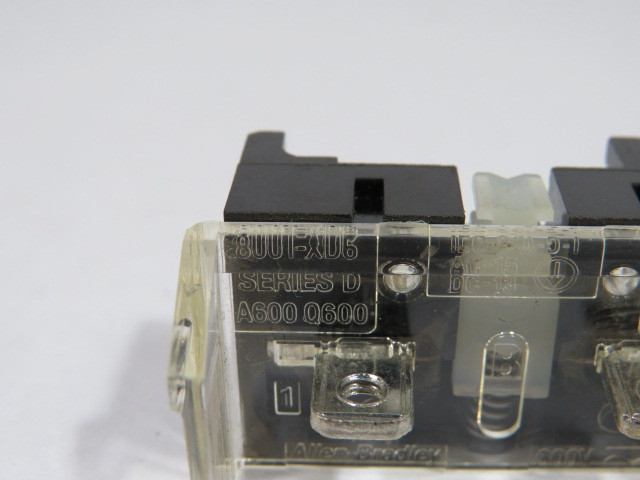 Allen-Bradley 800T-XD6 Series D Contact Block 1NC No Screws USED