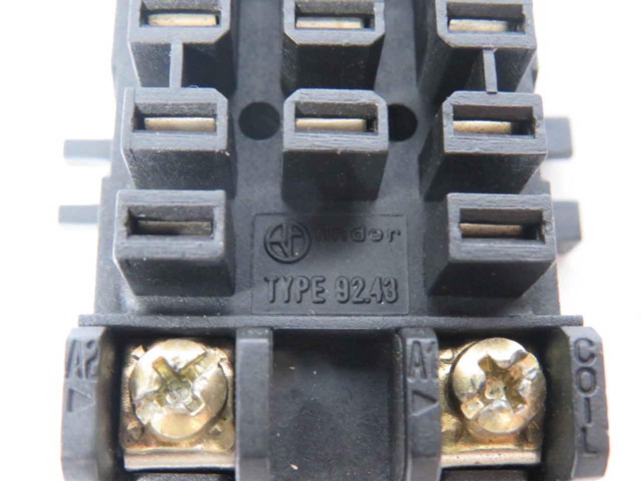 Finder 92.43 Relay Socket 10A 250V Black USED