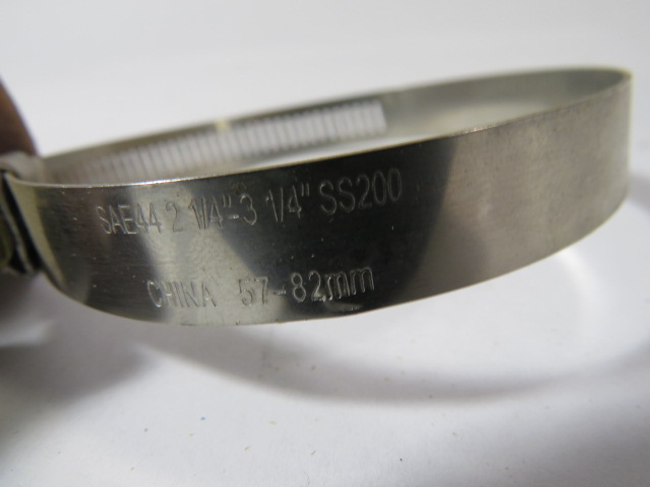 Generic 57-82 Adjustable Metal Worm Gear Hose Clamp 90-125mm USED