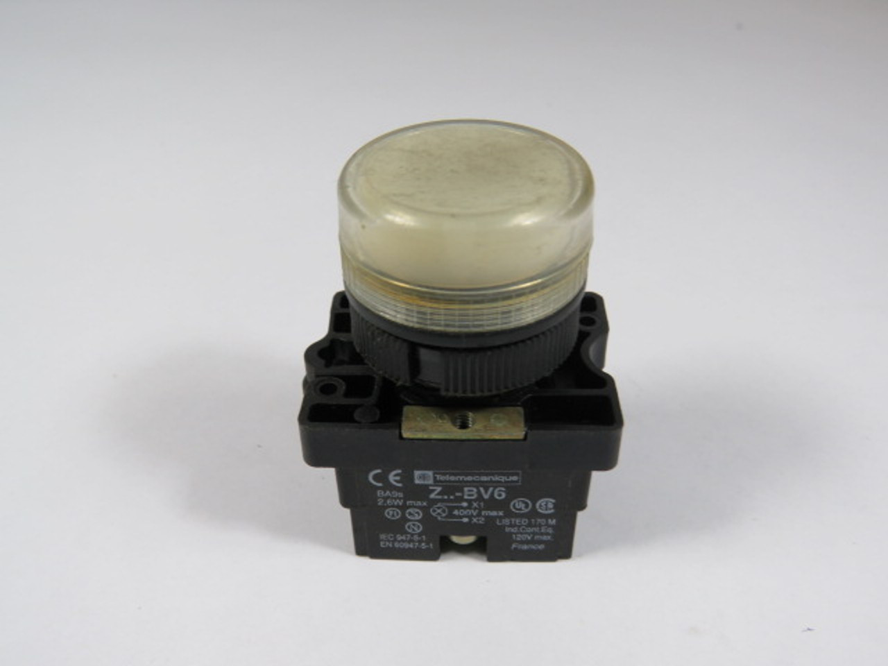 Telemecanique ZA2-BV07 Clear Pilot Light USED