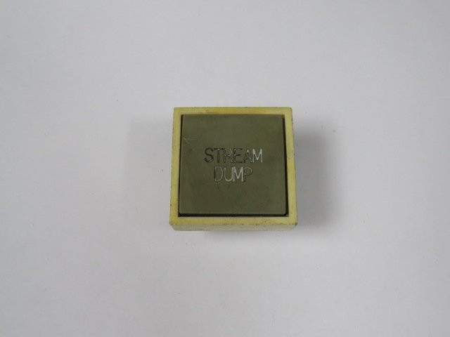 Cutler-Hammer E30AA Single Button Operator "STREAM DUMP" USED