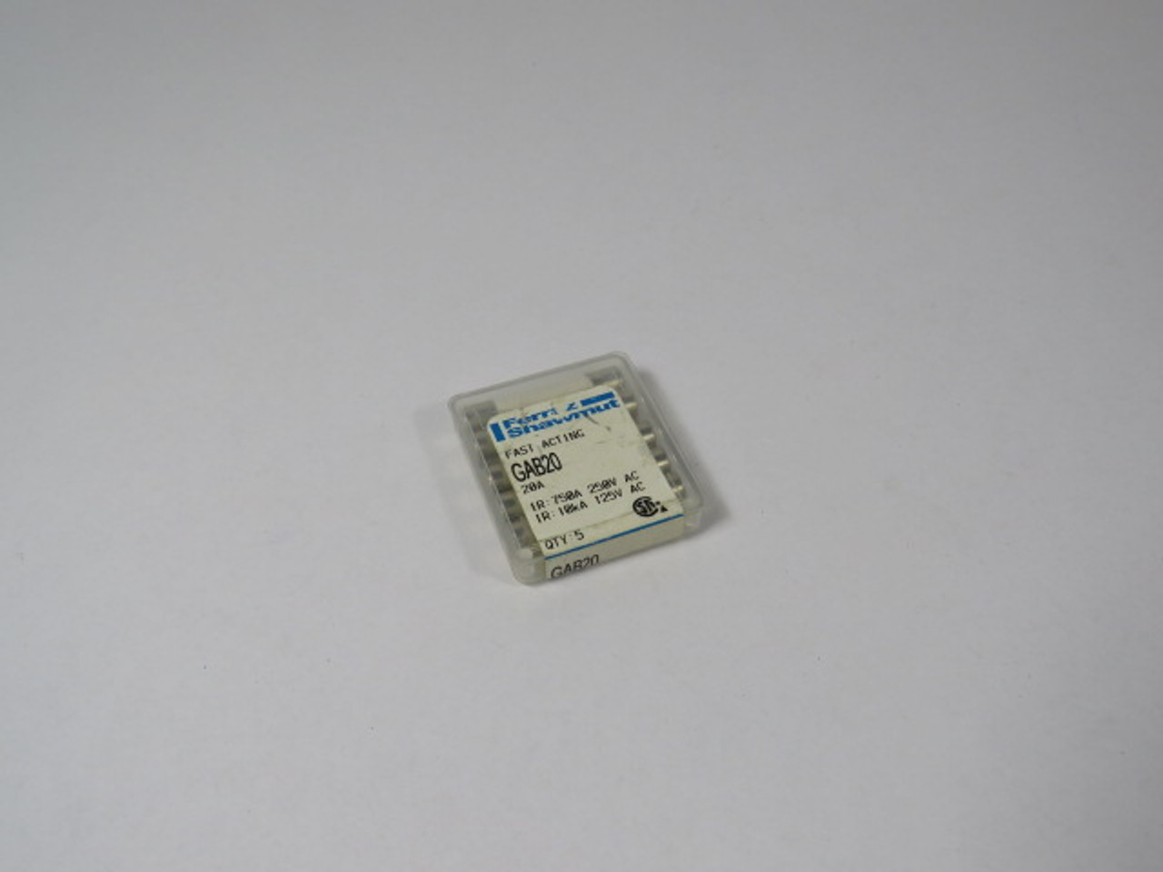 Ferraz Shawmut GAB20 Fast Acting Fuse 20A 250V 5-Pack NEW