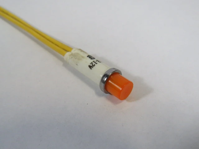 Chicago Miniature 2194A3-12V Panel Mount Indicator 12V 1W AMBER USED