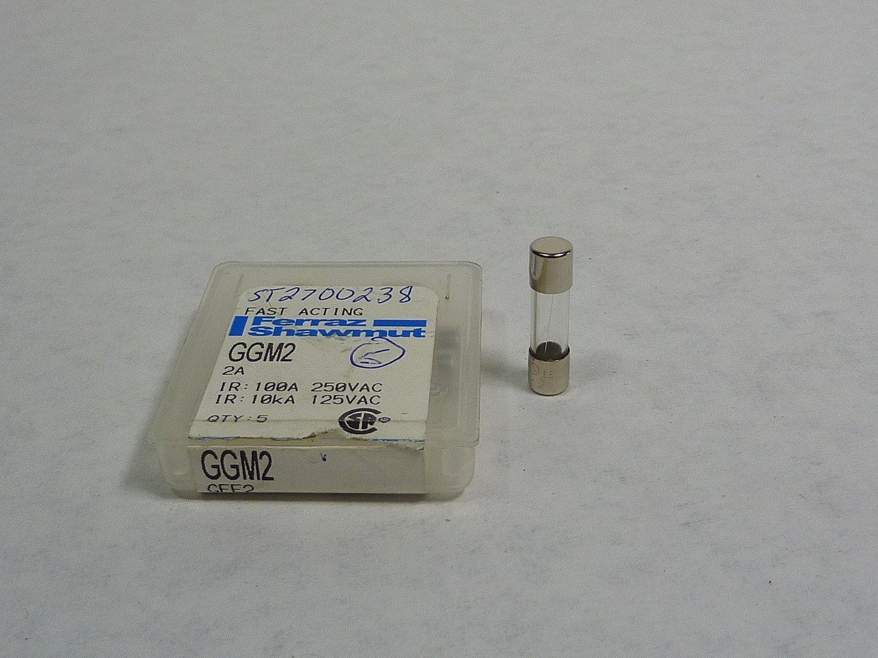 Ferraz Shawmut GGM2 Fast Acting Fuse 2A 250V 5-Pack NEW