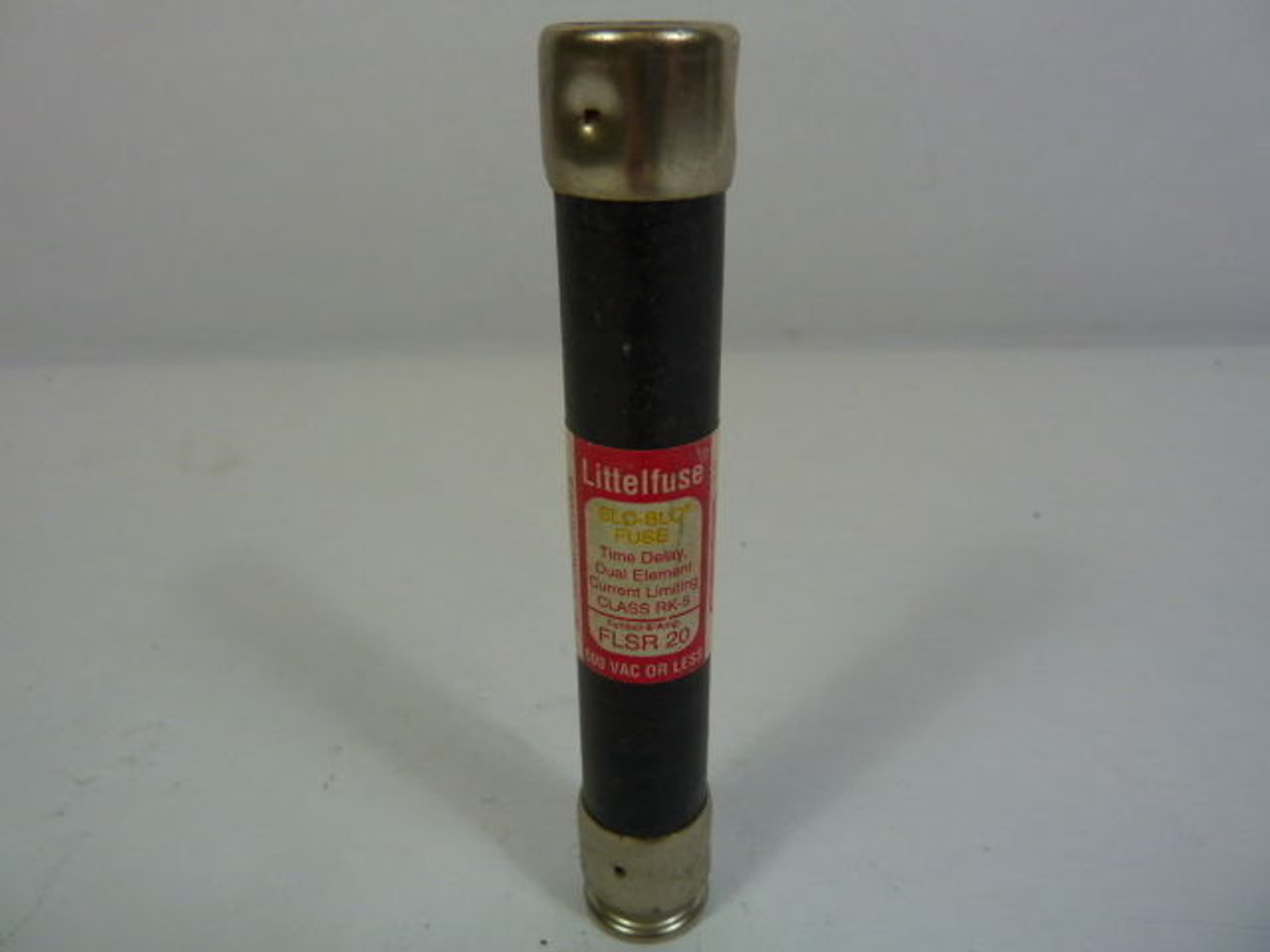 Littelfuse FLSR-20 SLO BLO Time Delay Dual Element Fuse 20A 600Vac USED