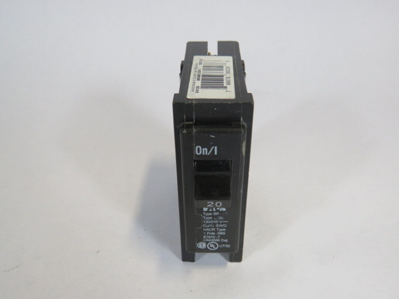 Eaton BR120 Circuit Breaker 20A 120/240V 1-Pole USED