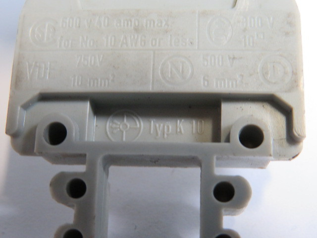 Phoenix Contact K10 Terminal Block 40A Lot of 5 USED