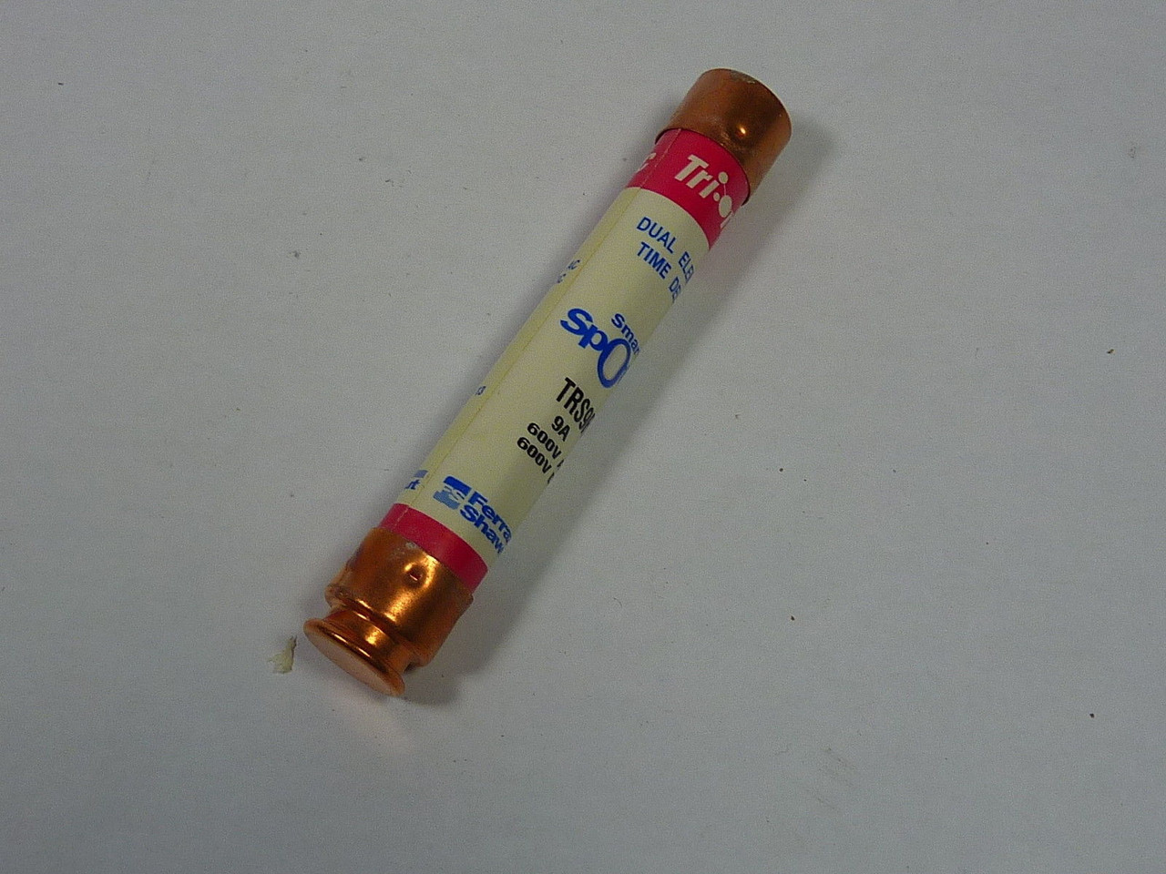 Ferraz Shawmut TRS9R Dual Element Smart Spot Indicator Fuse 9A 600V USED