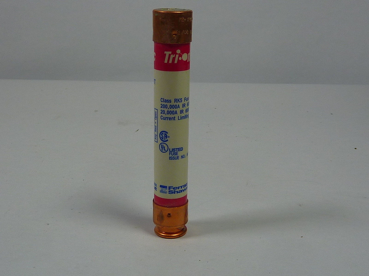 Ferraz Shawmut TRS9R Dual Element Smart Spot Indicator Fuse 9A 600V USED