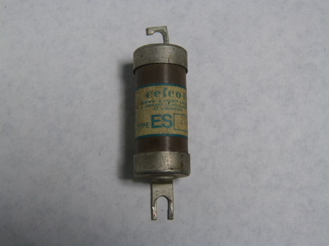 Cefco ES20 Current and Energy Limiting Fuse Open Hole 20A 600V USED
