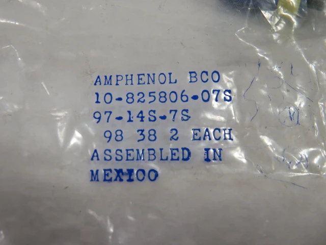 Amphenol 97-14S-7S Circular Connector 2-Pk NWB