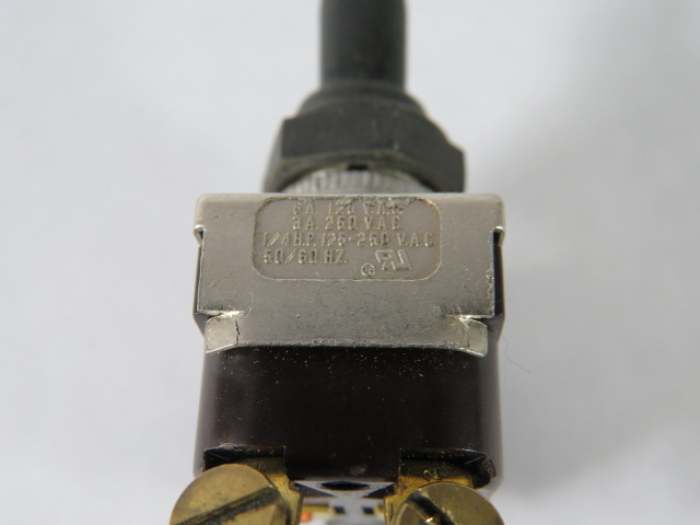 McGill Toggle Switch 6/3A 125/250VAC 1/4HP 50/60HZ w/ Rubber Cover USED