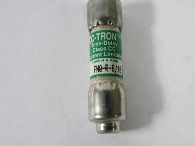 CC-Tron FNQ-R-8/10 Time Delay Current Limiting Fuse 8/10A 600VAC USED