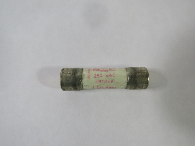 Gould Shawmut TRM1-1/8 Time Delay Fuse 1-1/8A 250V USED