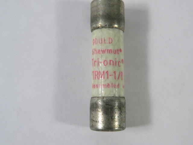 Gould Shawmut TRM1-1/8 Time Delay Fuse 1-1/8A 250V USED
