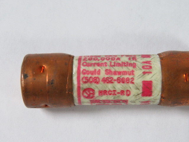 Gould Shawmut TR10R Tri-onic Time Delay Fuse 10A 250V USED
