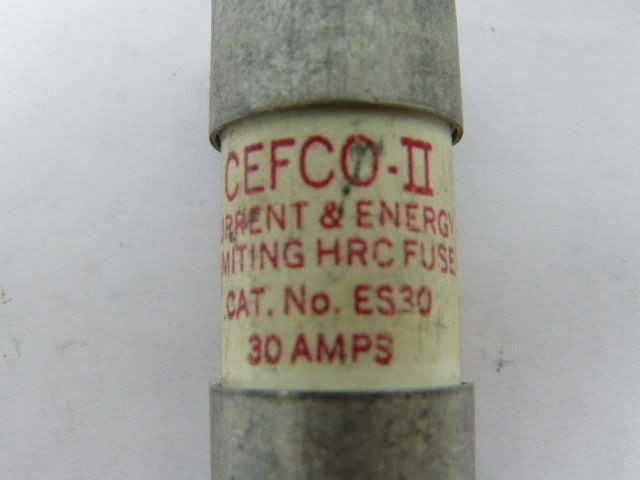 Cefco ES30 Current Limiting Fuse 30Amp 600V USED